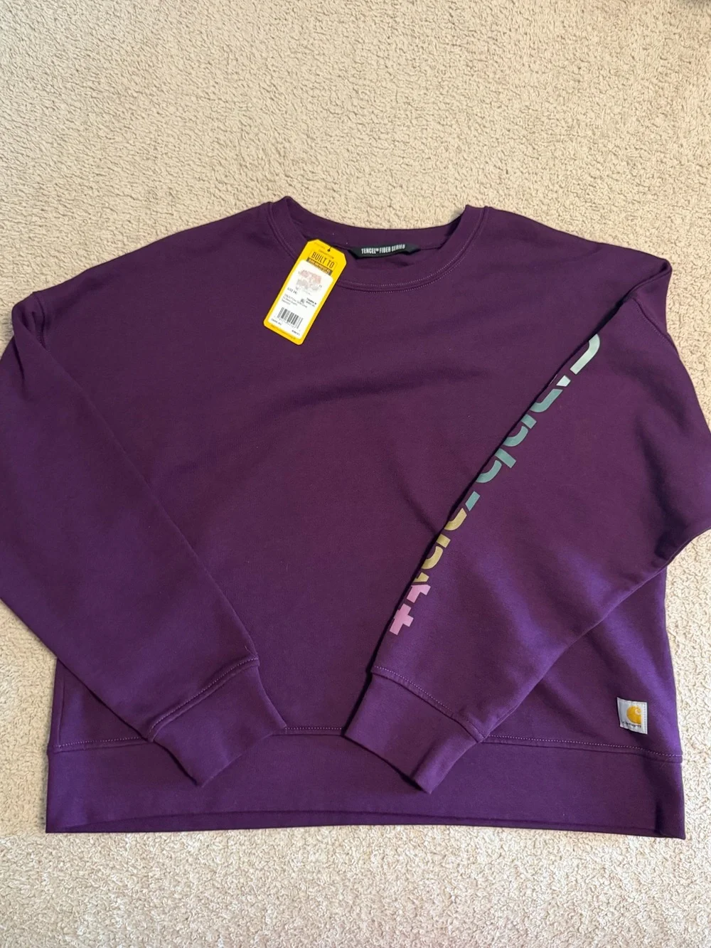 Carhartt NWT Tencel Fiber Series Loose Fit Sleeve Graphic Sweatshirt L